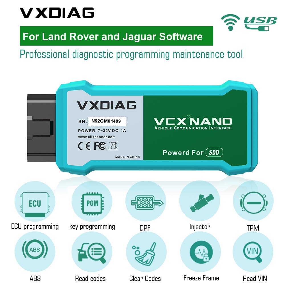 WIFI  VXDIAG VCX NANO for Land Rover  Ծ Ʈ V154 (WIFI )